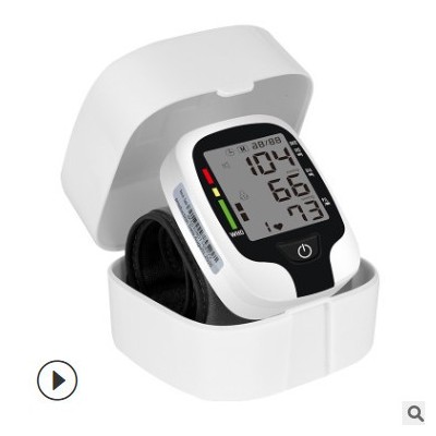 2020新款手腕式电子血压计 外贸英文款家用全自动手腕式血压仪OEM