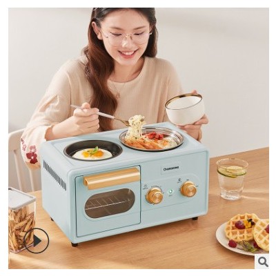 懒人全自动多功能早餐机四合一品牌家用厨房小家电烤箱多士炉批发图3
