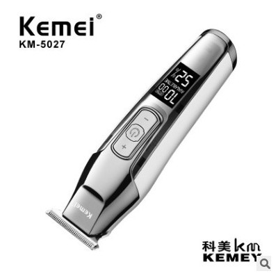 科美电推剪KM-5021升级奢华版KM-5027油头剪雕刻刀LCD锂电池图2