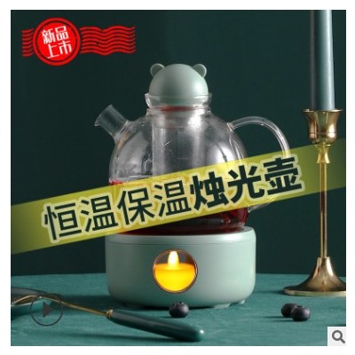 新款玻璃茶壶 高硼硅耐热过滤花茶壶 可加热恒温保温创意烛光壶图3