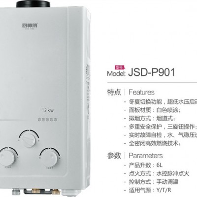 厨卫电器批发 厨房电器厂家加盟厨师傅品牌P901燃气热水器图3