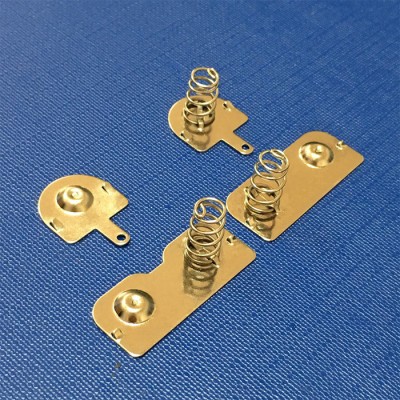 厂家专业生产电池弹片 玩具电器用弹簧弹片 正负极弹片 aa aaa五金电池片 AA AAA电池连接片图3
