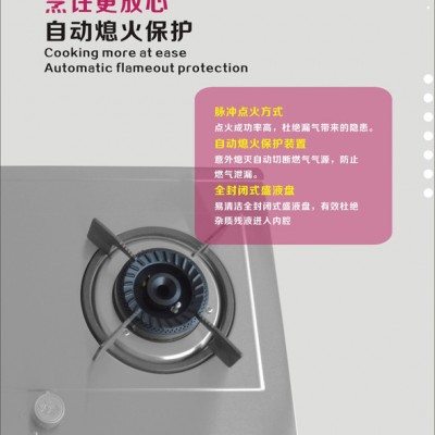 厨卫电器批发厨房电器厂家加盟**双眼灶具厨师傅品牌嵌入式CSF2006燃气灶具图3