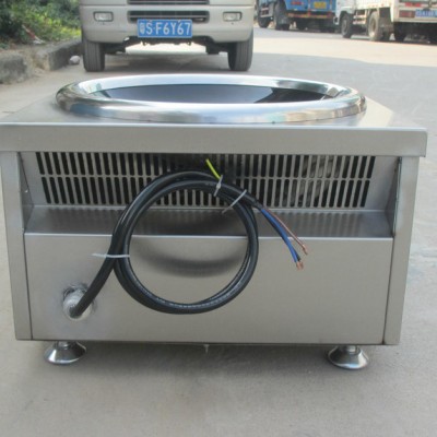 商用电磁炉 台式凹面 电磁小炒炉 酒店厨房电器8KW 凹式电图3
