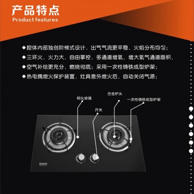 厨卫电器批发 厨房电器厂家加盟 **双眼灶具厨师傅品牌嵌入式CSF2007燃气灶图3