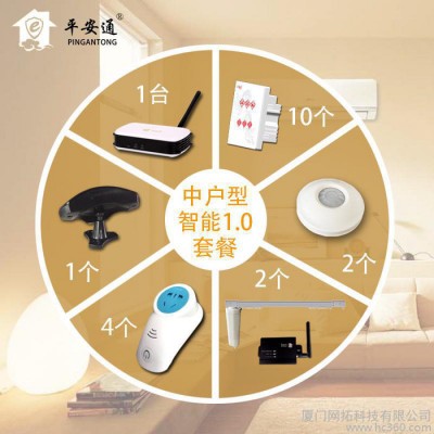 物联网智能家居系统中户型套餐灯光家电窗帘手机远程控制情景组合图2