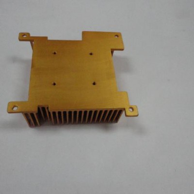 供应小功率cpu小风扇散热器电脑配件 铜质电器CPU散热板金属散热器订制加工