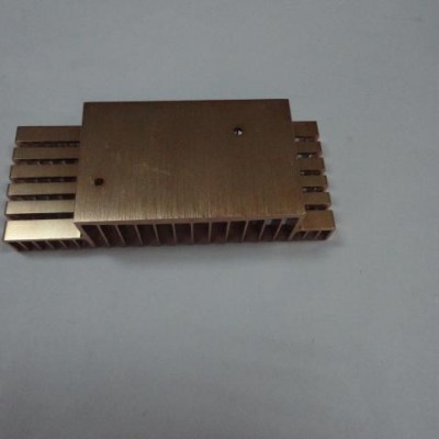 供应小功率cpu小风扇散热器电脑配件 铜质电器CPU散热板金属散热器订制加工图2