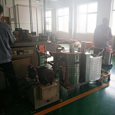 不锈钢4KW工业吸尘器移动式大吸力吸尘器干湿两用吸粉尘油污铁屑吸尘器