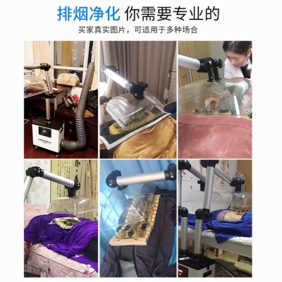 东莞市烟雾净化机 能朗艾灸净化器 便携式艾灸排烟机 空气净化器 台式烟雾净化器