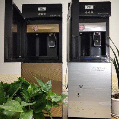 湘派新款立式饮水机家用玻璃双门制冷制热冷热迷你小型办公室桶装水全自动新款，厂家批发，工厂货源饮水器，厂价直销豪华款型图3