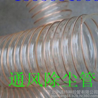 供应TPU伸缩耐磨软管,TPU工业软管，工业吸尘器软管，吸尘软管、输送颗粒耐磨伸缩软管图1