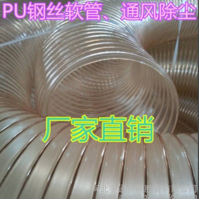 供应TPU伸缩耐磨软管,TPU工业软管，工业吸尘器软管，吸尘软管、输送颗粒耐磨伸缩软管图2