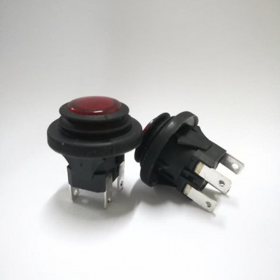 施霸IP65防水按钮开关 自锁按键开关 圆形复位按压开关KAN-L7吸尘器开关 KAN-L7图2