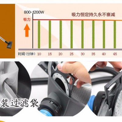 凯德威DL-1020T 静音吸尘器酒店宾馆专用吸尘器 家庭办公楼机械厂用工业吸尘器图3