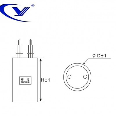 纯源【厂家批发】风冷式螺杆机 EPS电源 空调扇电容器定制 CBB60 2uF 450VAC