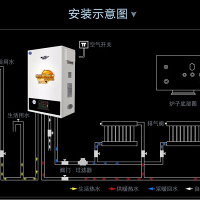 cafos佳弗斯电采暖洗浴双系统AM单相电 4-14KW采暖面积8-14KW采暖面积60-80平方图4