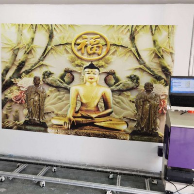 弘彩数码 新津智能墙体彩绘机 电视机墙怎么表画 ** 全国供应图3