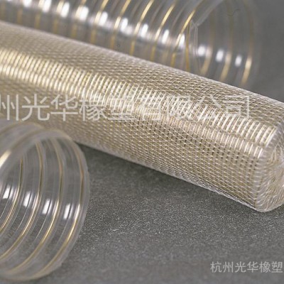江浙沪供应【增强软管】PU钢丝伸缩管/PU钢丝螺旋加强软管/吸尘器图3