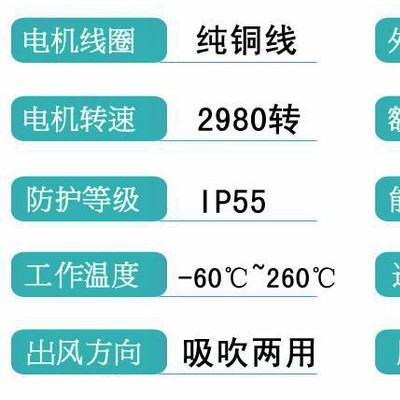 高压风机漩涡风机漩涡真空泵 工业吸尘器专用风机 2RB6系列