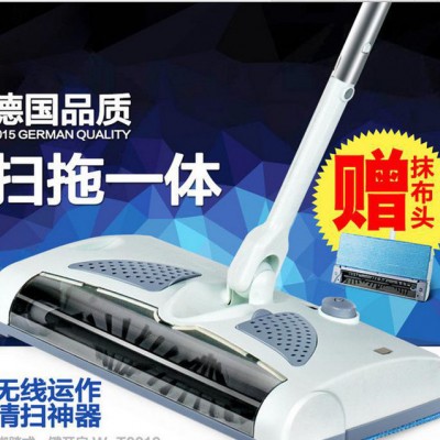 扫拖一体拖把 无线手推扫地机 家用电动拖地机吸尘器  礼品定图3