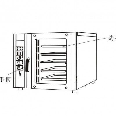 烘焙电烤箱商用1层5盘蛋糕面包带定时器烤炉单层烘炉烤箱家用