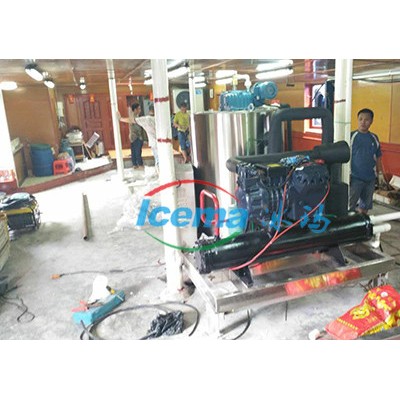 冰玛供应日产5000kg海水片冰机 5吨海水片冰机 远洋渔船专用海水型片冰制冰机图2