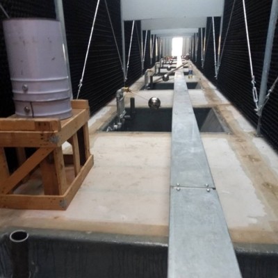 上海本研制冰机配套用嘉定BY-H-200TC7方形横流冷却水塔 无飞水点波斜纹填料 超静音电机风机减速机图7