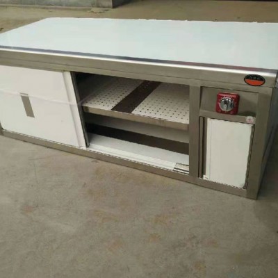 不锈钢商用工作台  定制自己喜欢的奶茶店调理台   制冰机上方操作柜样式