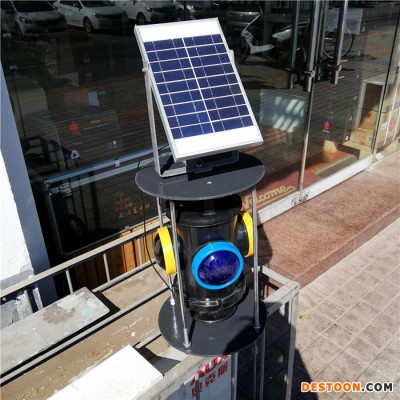 太阳能红白道岔信号灯 太阳能扳道器信号灯 太阳能转辙器标志灯