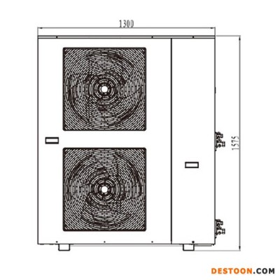 志高KF820-LC6低温热水系列空气源热泵机组  低温氟循环商用热泵 空气源热水器  商用热水 空气源采暖 热泵厂家图1