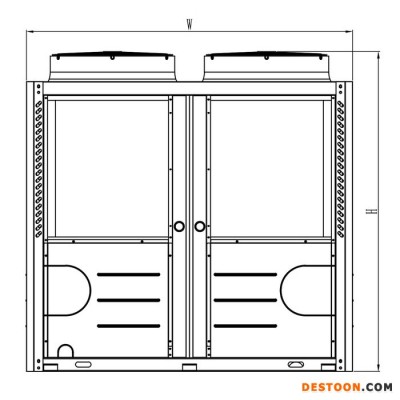 志高DKZCN-90S/T3(U型)定频冷暖二联供系列热泵机组 商用热泵机组 空气源热水器  热泵热水机组 热泵厂家