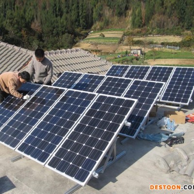 厂价供应 光伏组件单晶硅太阳能板 260W 小型家用太阳能发电系统图1