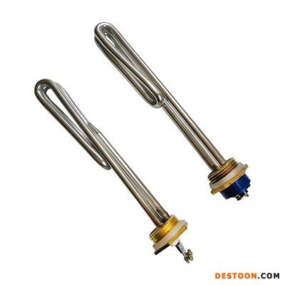 1寸螺纹加热管DN25六角电加热棒太阳能热水器发热管220V2KW3KW4KW 不锈钢加热棒 防爆加热棒图1
