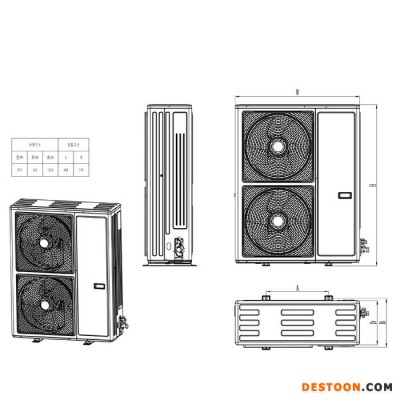 志高KF410-LC6低温热水系列空气源热泵机组  低温氟循环商用热泵 空气源热水器  低温热泵 热泵热水机组 热泵厂家图1