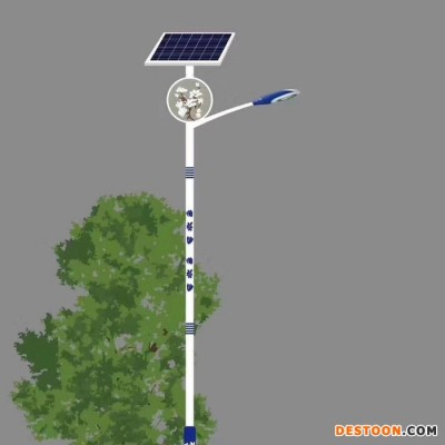 普米瑞005 民族风太阳能路灯8米A字臂50W特色太阳能路灯