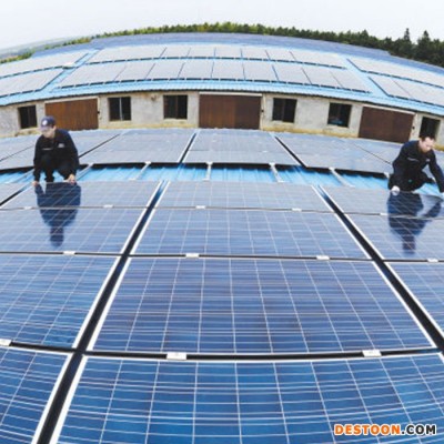 **_斜屋面分布式光伏电站/屋顶太阳能发电板/分布式太阳能光伏电站