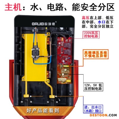 欧瑞德即热式热水器 即热式电热水器 安全 即热电热水器010红  即热式热水器**品牌 欧瑞德集成热水器 欧瑞德安全热水