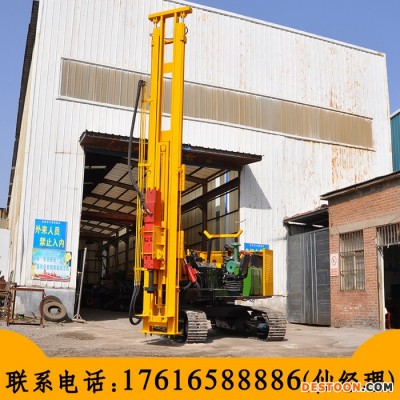 履带光伏液压锤打桩机 多功能太阳能履带打桩机 光伏打桩机图1