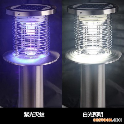 尚科户外太阳能草坪灭蚊灯 小区别墅捕蚊器杀虫灯 太阳灭蚊灯 庭院灯