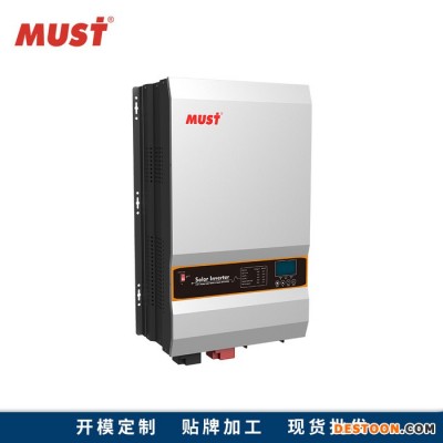 8000W逆变器 DC48V转220V带MPPT控制器 100A MUST美世乐  家用太阳能逆控一体机