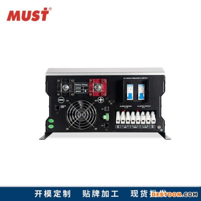 光伏离网逆变器太阳能充电逆变器一体机大功率6000W MUST美世乐家用纯正弦波单相智能逆变器
