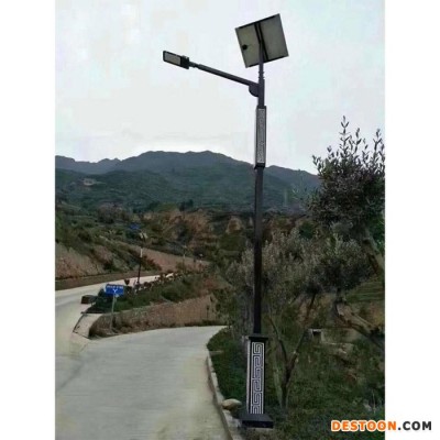 博达成001**太阳能路灯户外灯6米led庭院照明新农村防水高杆灯带灯杆异形灯杆