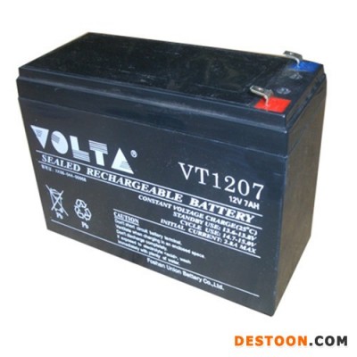 沃塔VOLTA蓄电池VT1275/12V75AH 太阳能蓄电池 UPS/EPS不间断电源 机房储备电源 消防应急照明