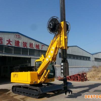 【滕州远大】小型履带旋挖钻机旋挖钻 旋挖钻机厂家抓 木钳太阳能 光伏打桩机