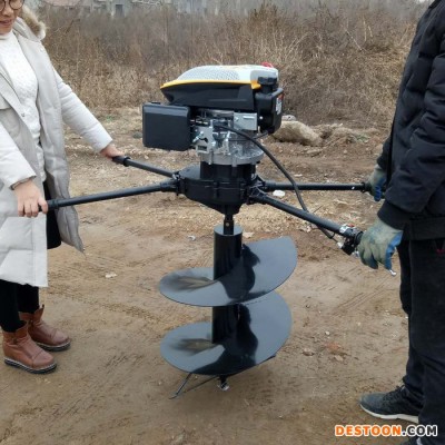 佳鑫太阳能光伏打桩挖坑机  80直径大型后置式螺旋挖坑机 园林植树挖坑钻眼机价格