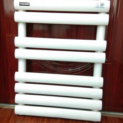 【跃春】 厂家直销  钢制双搭卫浴散热器 小背篓   卫浴散热器 卫生间毛巾架壁挂式过水热暖气片钢制双搭卫浴散热器图1