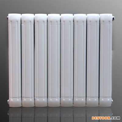 郑州钢铝暖气片 家用散热器  80*80钢铝复合暖气片 钢铝复合散热器品牌 批发生产图1