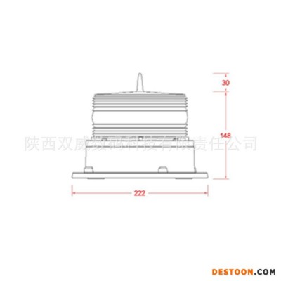 中光强太阳能高空警示灯，符合航空信号标准，西安货源 航空灯