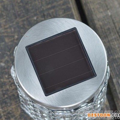 LED 太阳能篱笆灯 太阳能水晶灯 太阳能景观灯 太阳能裂纹图1